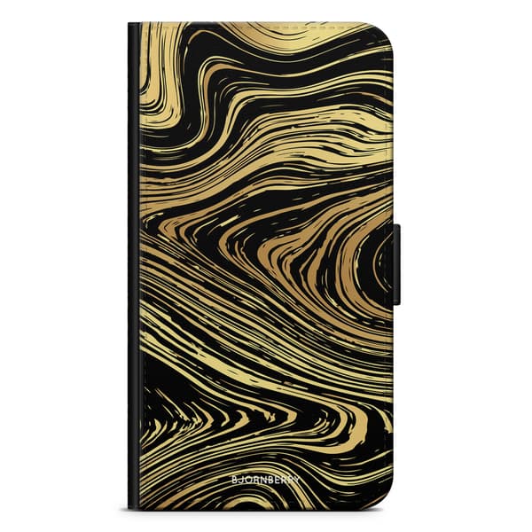 Bjornberry Plånboksfodral Huawei P10 Lite - Guld Marmor
