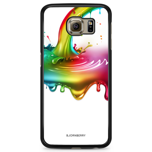 Bjornberry Skal Samsung Galaxy S6 Edge - Regnbågs Splash