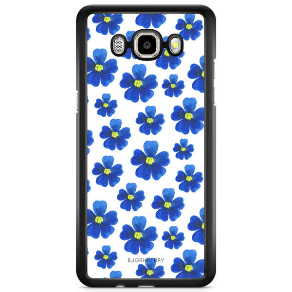 Bjornberry Skal Samsung Galaxy J3 (2016) - Blå Blommor