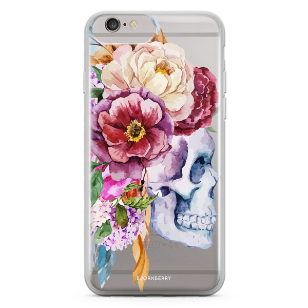 Bjornberry Skal Hybrid iPhone 6/6s Plus - Döskalle Blommor