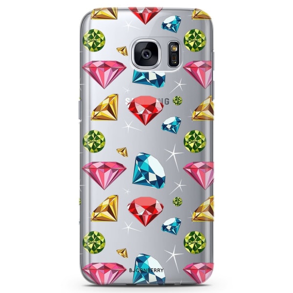 Bjornberry Samsung Galaxy S6 Edge TPU Skal -Diamanter