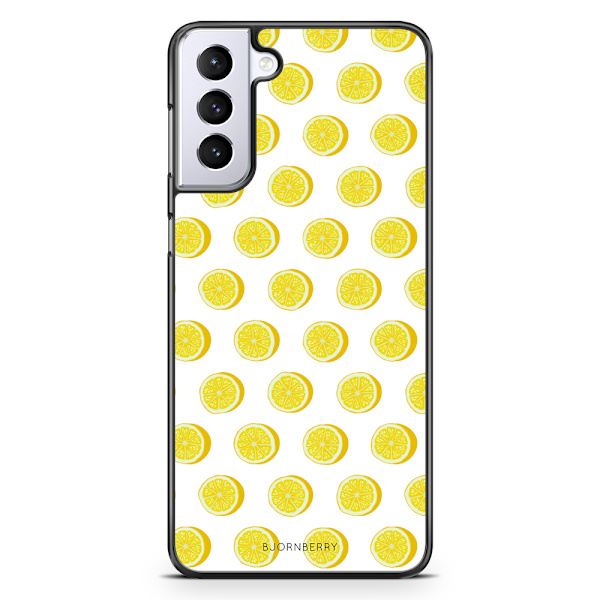 Bjornberry Skal Samsung Galaxy S21 Plus - Citroner Vit