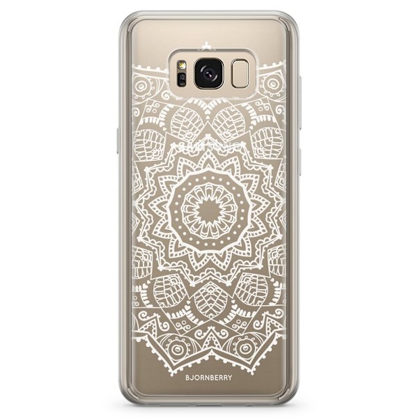 Bjornberry Skal Hybrid Samsung Galaxy S8+ - Vit Mandala