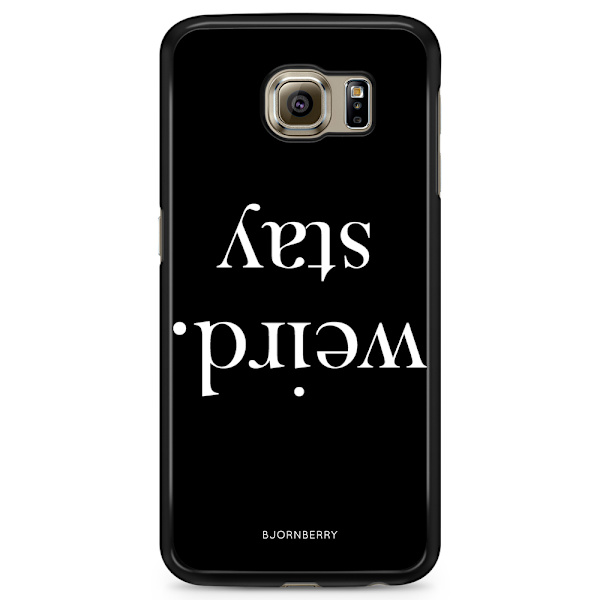 Bjornberry Skal Samsung Galaxy S6 Edge - STAY WEIRD Vit