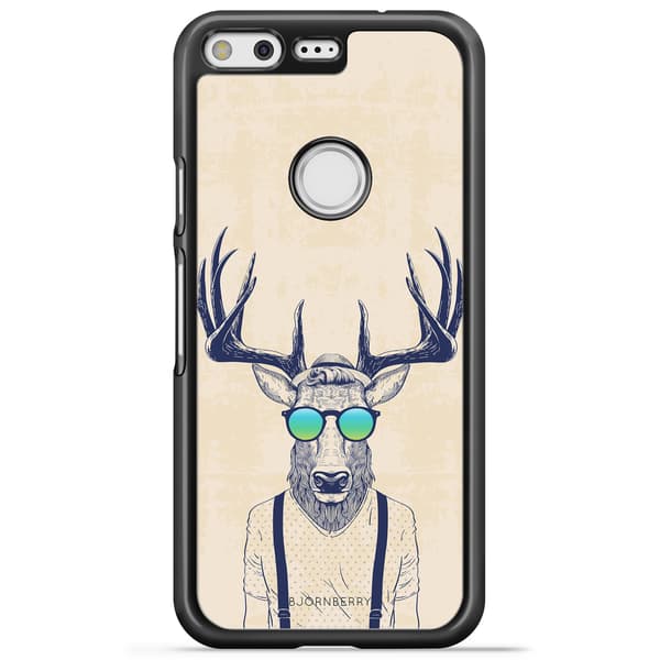 Bjornberry Skal Google Pixel - Hipster Älg