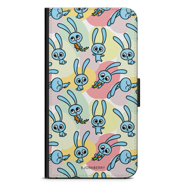 Bjornberry Plånboksfodral iPhone 7 - Blå Kaniner