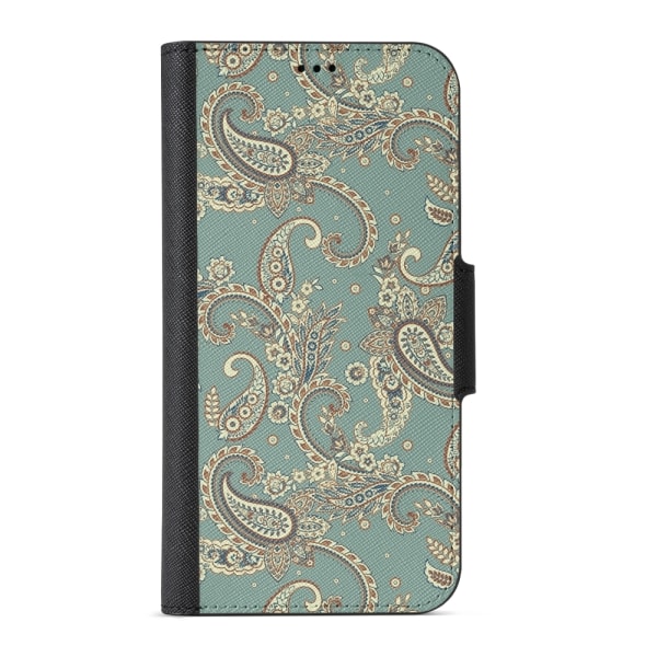 Naive iPhone 12 Plånboksfodral  - Paisley Green