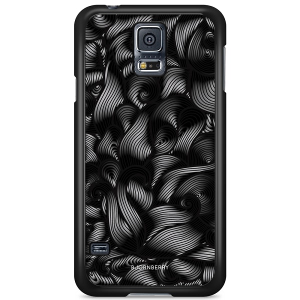 Bjornberry Skal Samsung Galaxy S5/S5 NEO - Svarta Vågor