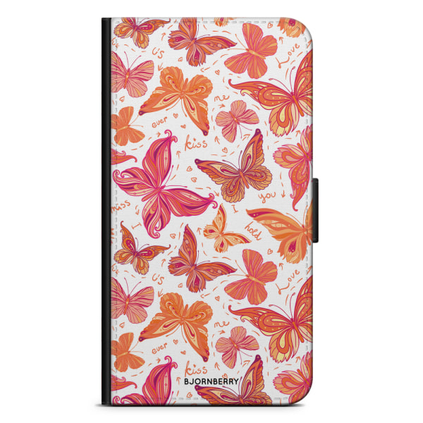 Bjornberry Plånboksfodral iPhone 8 Plus - Fjärilar