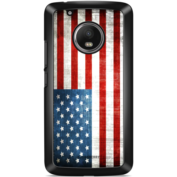 Bjornberry Skal Moto G5 Plus - USA Flagga