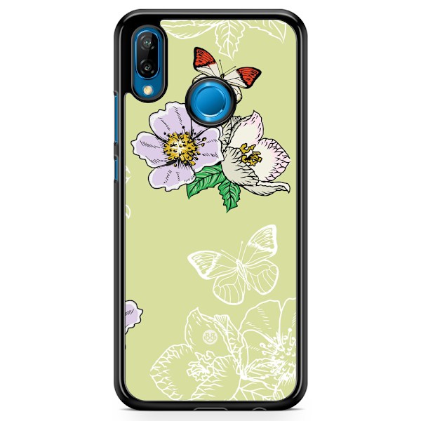 Bjornberry Skal Huawei P20 Lite - Fjärilsblomma