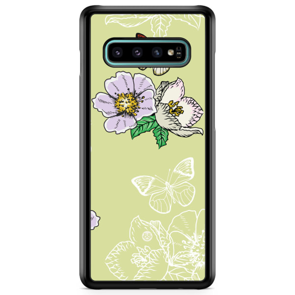 Bjornberry Skal Samsung Galaxy S10 - Fjärilsblomma