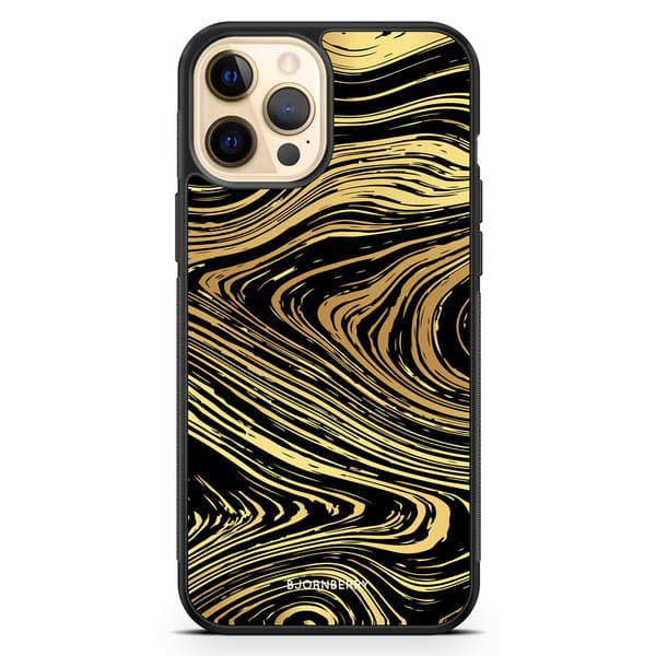 Bjornberry Hårdskal iPhone 12 Pro Max - Guld Marmor