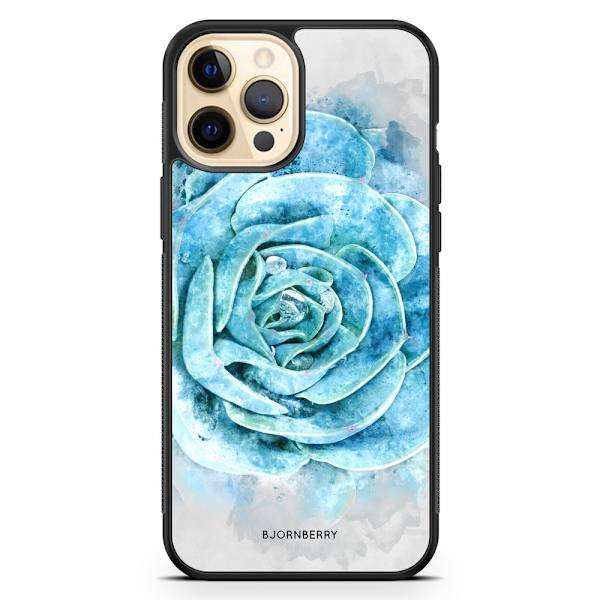 Bjornberry Hårdskal iPhone 12 Pro Max - Blå Kaktus