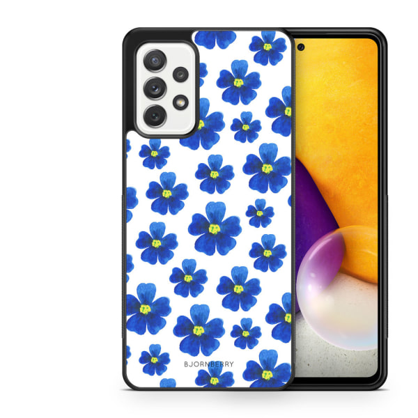 Bjornberry Skal Samsung Galaxy A52/A52s 5G -Blå Blommor