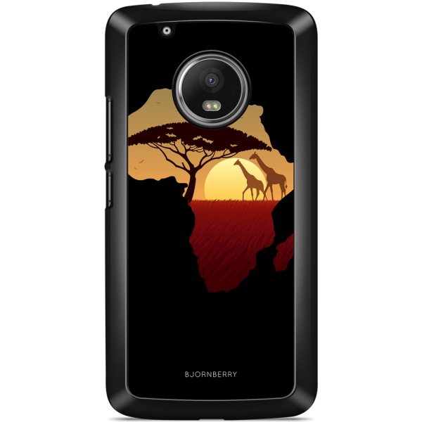 Bjornberry Skal Moto G5 Plus - Afrika Svart