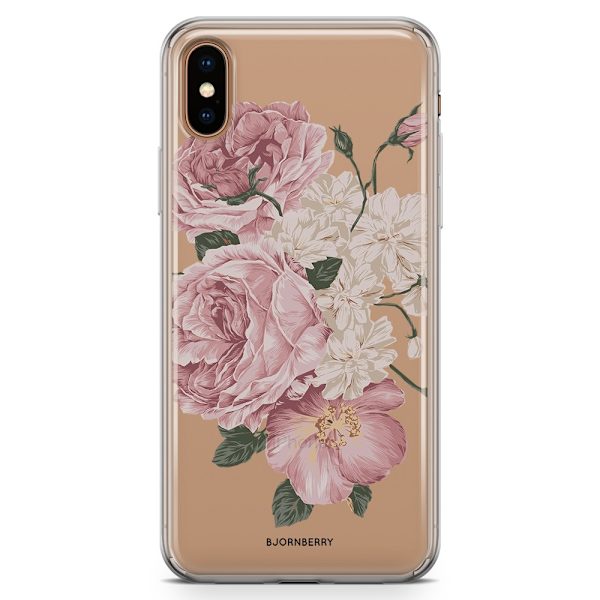 Bjornberry Hybrid Skal iPhone Xs Max  - Rosor
