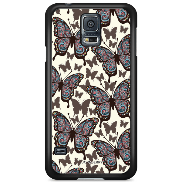 Bjornberry Skal Samsung Galaxy S5 Mini - Färgglada Fjärilar