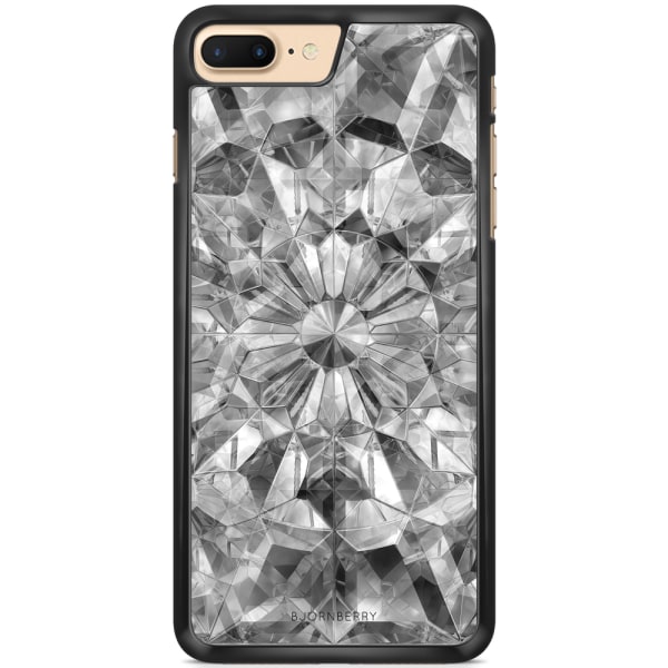 Bjornberry Skal iPhone 7 Plus - Grå Kristaller