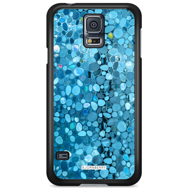 Bjornberry Skal Samsung Galaxy S5/S5 NEO - Stained Glass Blå