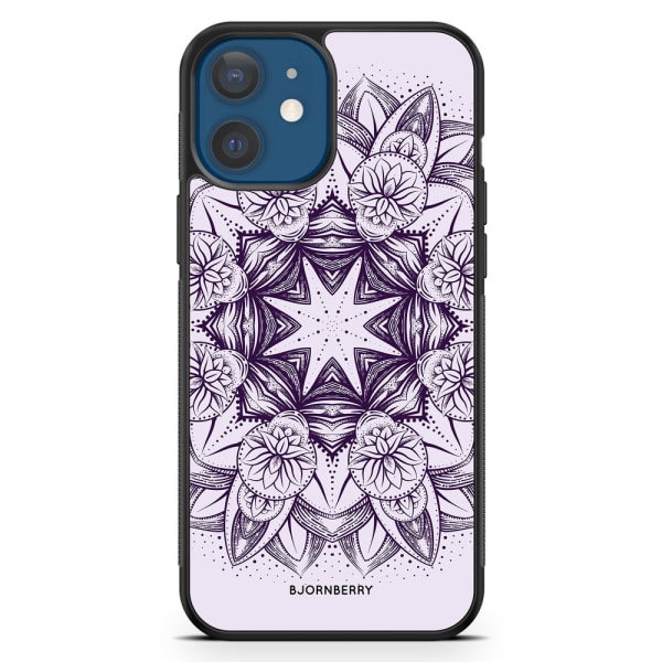 Bjornberry Hårdskal iPhone 12 Mini - Lila Mandala
