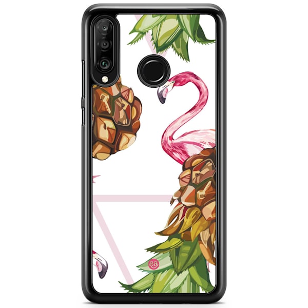 Bjornberry Hårdskal Huawei P30 Lite - Ananas & Flamingo