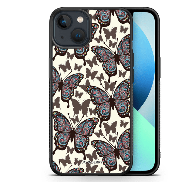 Bjornberry Skal iPhone 13 Mini - Färgglada Fjärilar