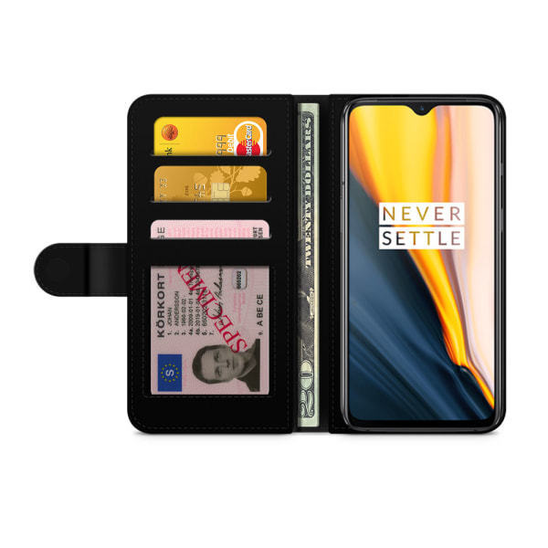 Bjornberry Plånboksfodral OnePlus 7 - Blå Ränder