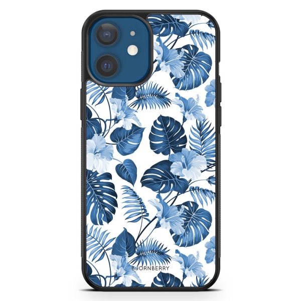Bjornberry Hårdskal iPhone 12 Mini - Blå Blommor