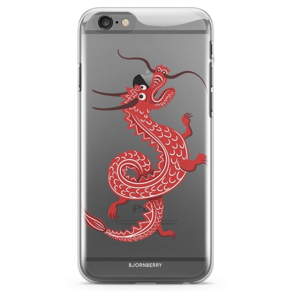 Bjornberry iPhone 6/6s TPU Skal - Röd Drake
