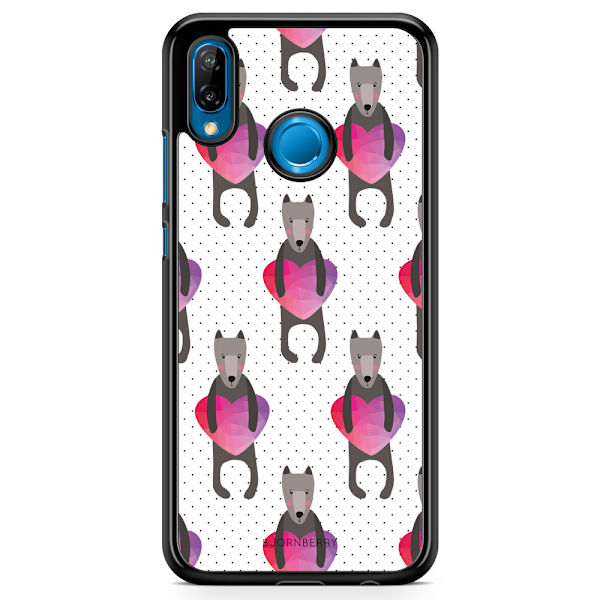 Bjornberry Skal Huawei P20 Lite - Hundar & Hjärtan