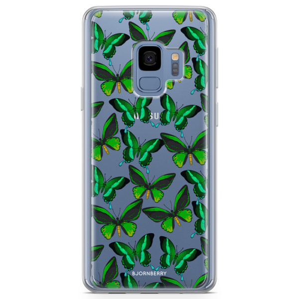 Bjornberry Skal Hybrid Samsung Galaxy S9 - Fjärilar