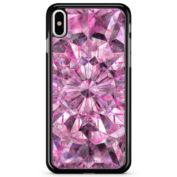 Bjornberry Skal iPhone X / XS - Rosa Kristaller