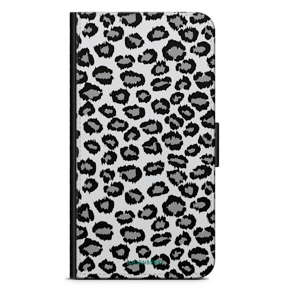 Bjornberry Plånboksfodral OnePlus 6 - Grå Leopard