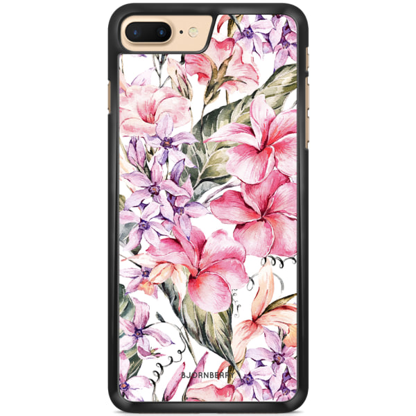 Bjornberry Skal iPhone 7 Plus - Vattenfärg Blommor