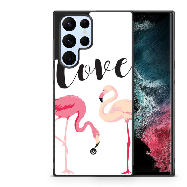 Bjornberry Skal Samsung Galaxy S23 Ultra -Love Flamingo