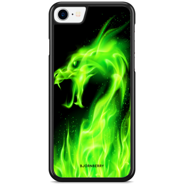 Bjornberry Skal iPhone 7 - Grön Flames Dragon