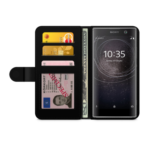 Bjornberry Plånboksfodral Sony Xperia XA2 - Ananas & Flamingo