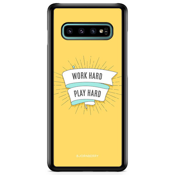 Bjornberry Skal Samsung Galaxy S10 - Word hard play hard