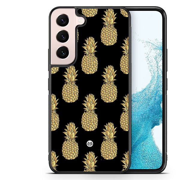 Bjornberry Skal Samsung Galaxy S23 5G -Guldiga Ananas