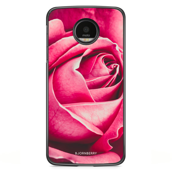 Bjornberry Skal Motorola Moto G5S Plus - Röd Ros