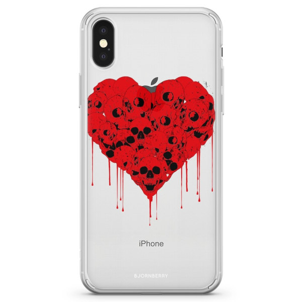 Bjornberry Skal Hybrid iPhone X / XS - Skull Heart