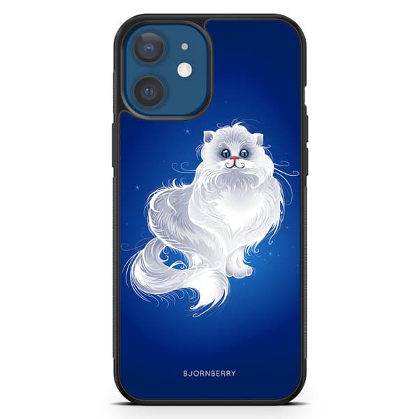 Bjornberry Hårdskal iPhone 12 Mini - Vit Katt
