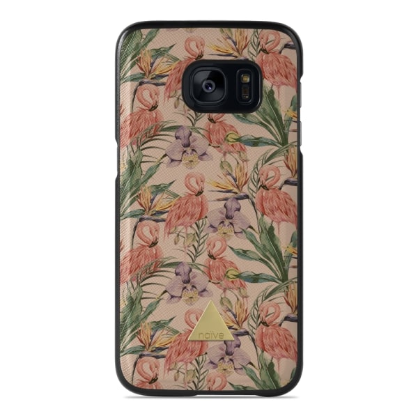 Naive Samsung Galaxy S7 Skal - Flamingos & Flowers