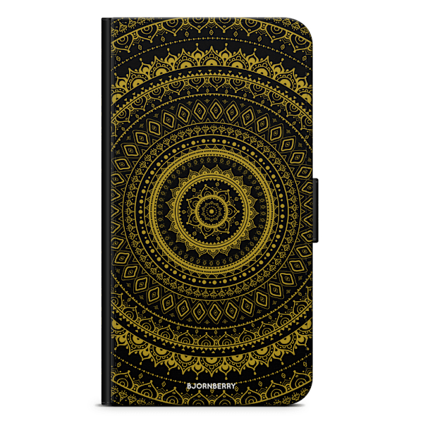 Bjornberry Fodral Samsung Galaxy J5 (2016)- Svart Guld Mandala