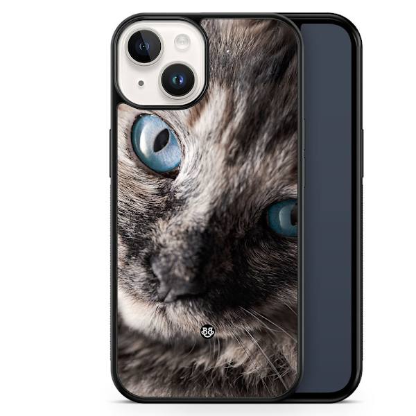 Bjornberry Skal iPhone 14 -Katt Blå Ögon