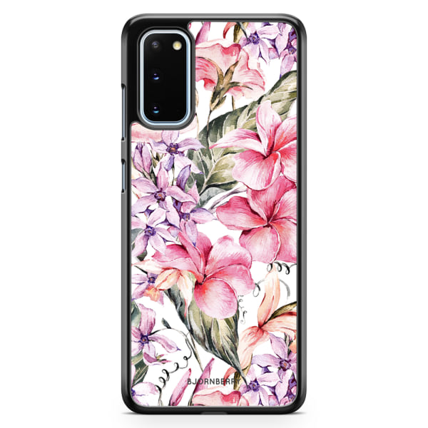 Bjornberry Skal Samsung Galaxy S20 FE - Vattenfärg Blommor