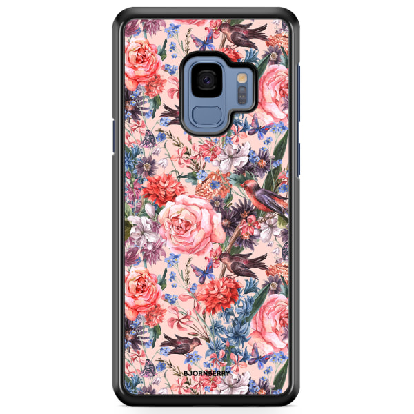 Bjornberry Skal Samsung Galaxy S9 - Fåglar & Blommor