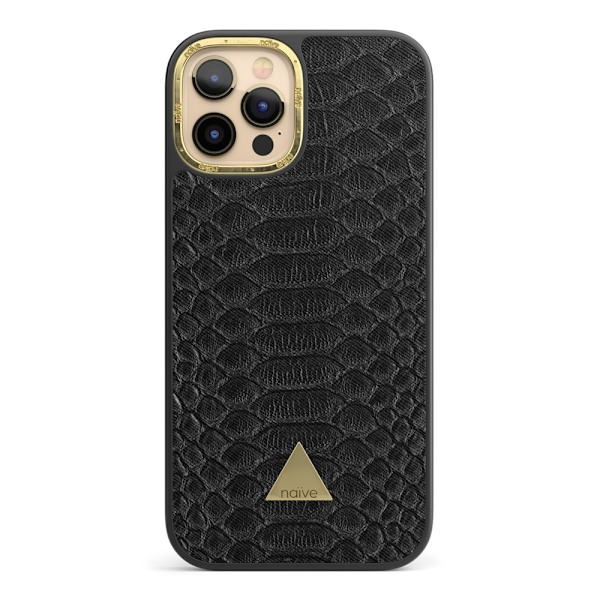 Naive iPhone 12 Pro Skal - Black Snake