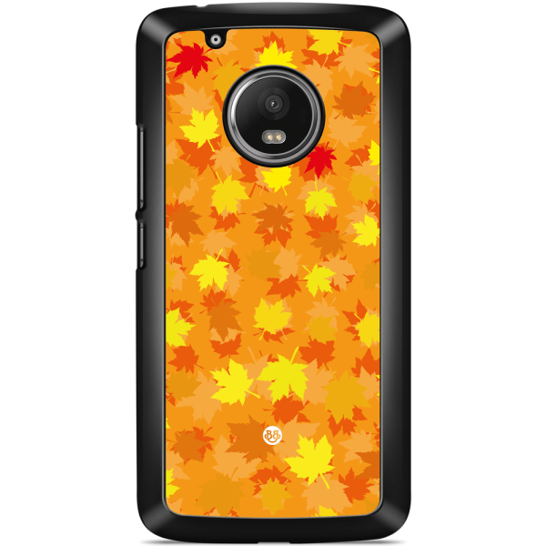 Bjornberry Skal Moto G5 Plus - Orange/Röda Löv